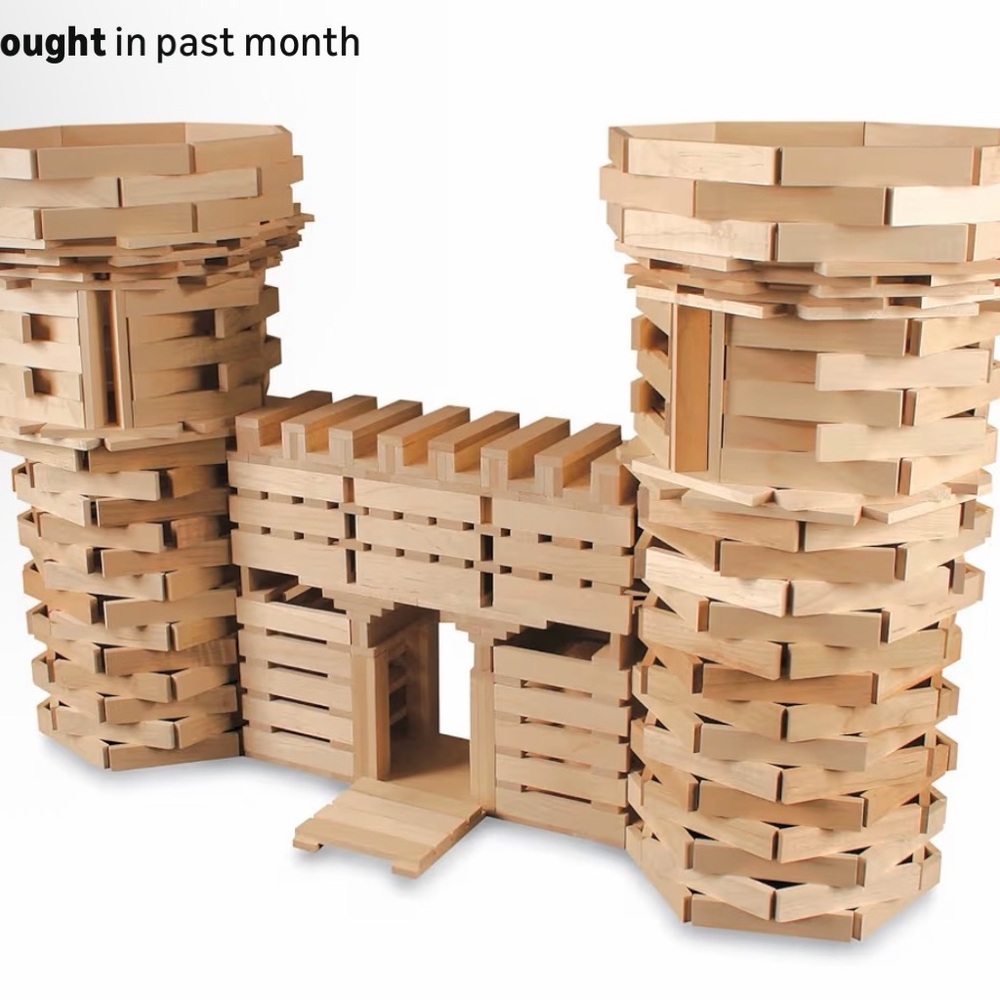 MindWare KEVA Structures 400 Plank Wooden Building Blocks Set